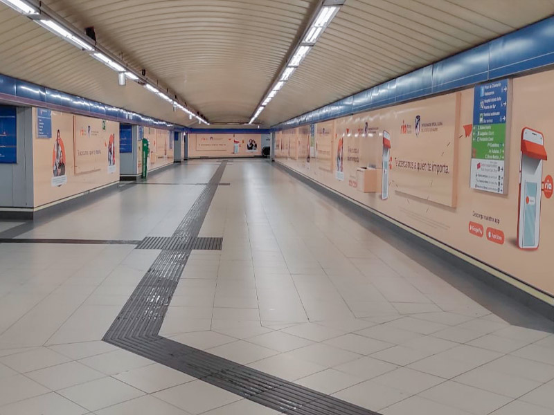 campaña publicitaria en Metro de Madrid