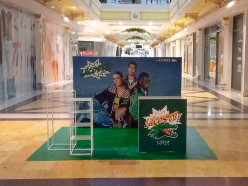 stand promocional para centro comercial