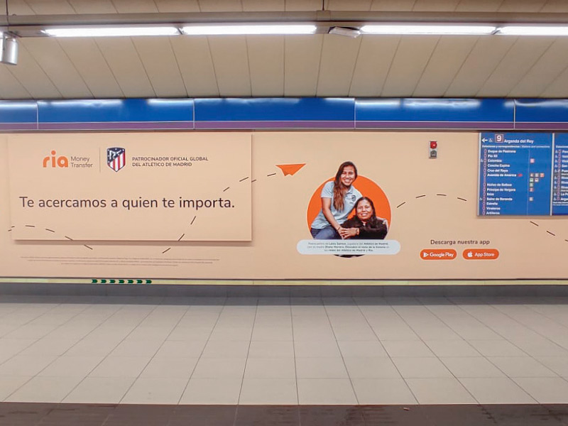 rotulación publicidad metro madrid