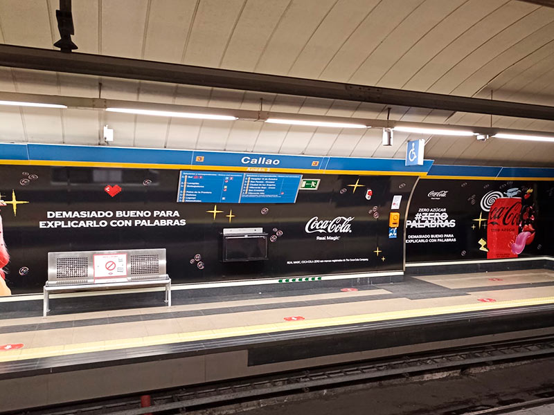 Publicidad en Metro de Madrid