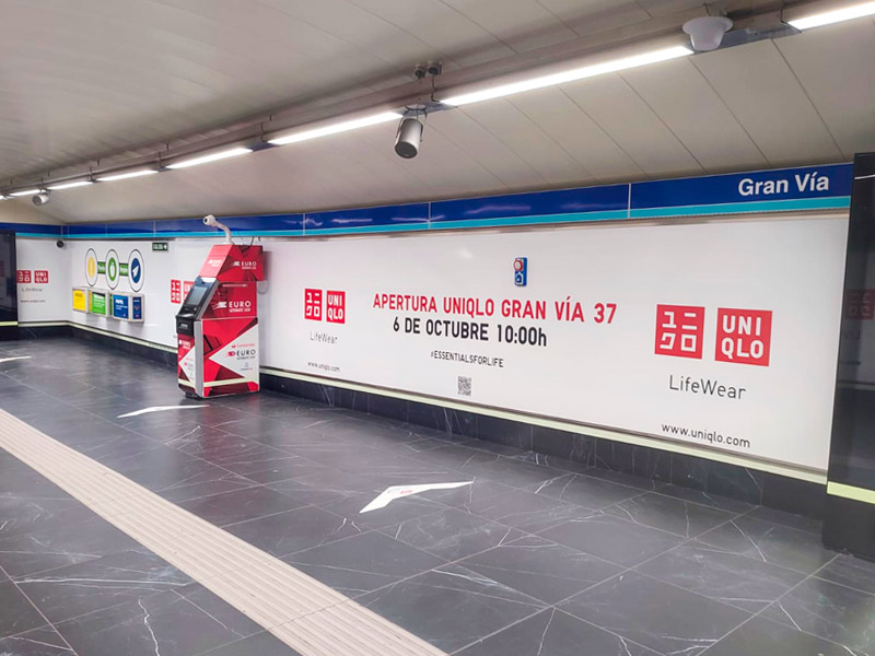 campaña publicitaria en Metro de Madrid