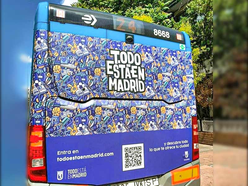 Publicidad en autobuses de Madrid