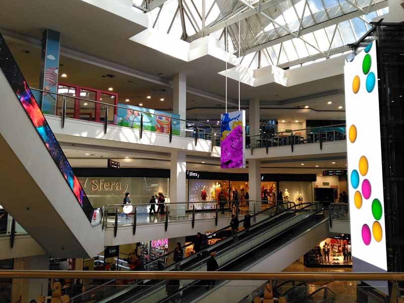 banderolas interiores centro comercial