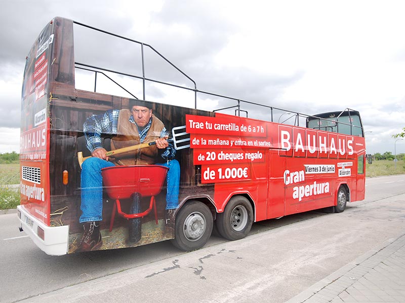 autobús para Bauhaus Alcorcón