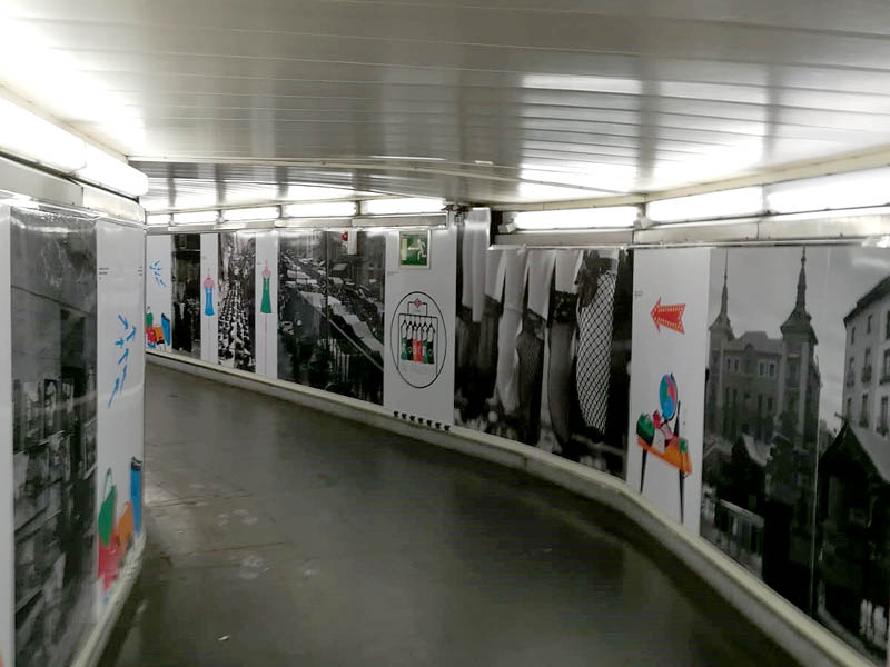 Impresión e instalación de vinilos para el metro La Latina