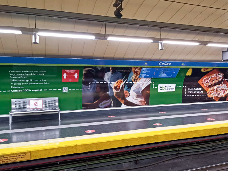 Campaña Better Balance en Metro de Madrid