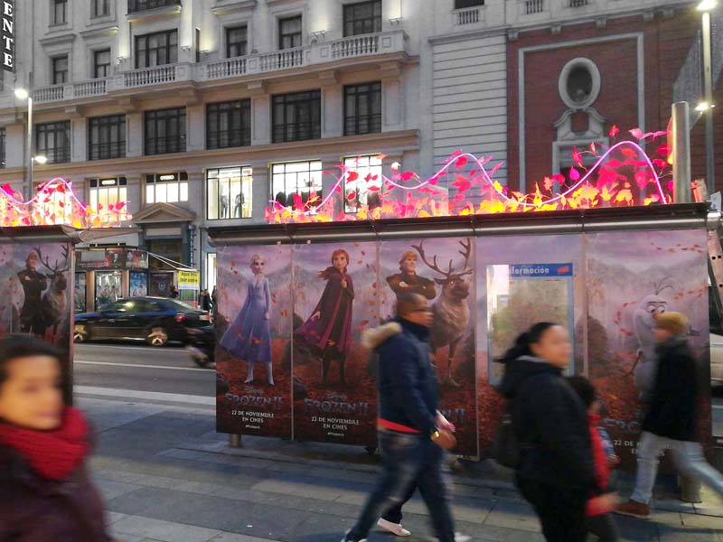 acciones de publicidad exterior en Madrid