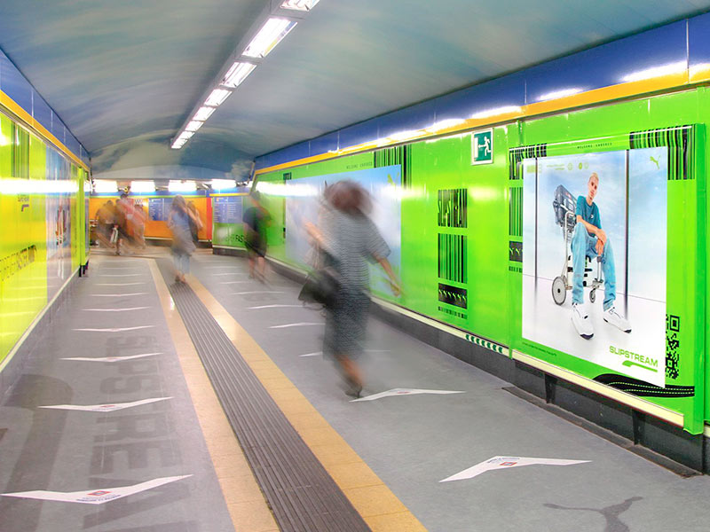 campaña publicitaria de Puma en Metro de Madrid