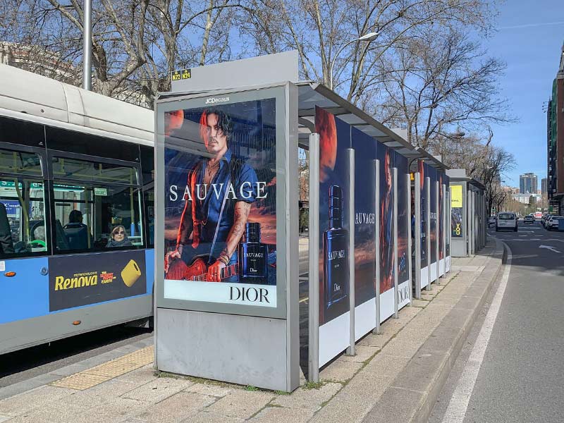 publicidad exterior en marquesinas de autobús