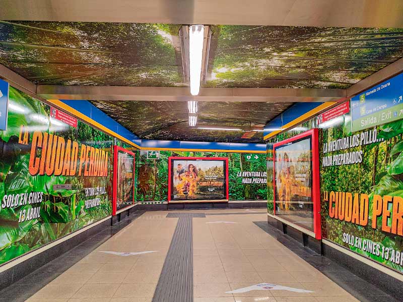 Rotulación publicitaria en Metro de Madrid