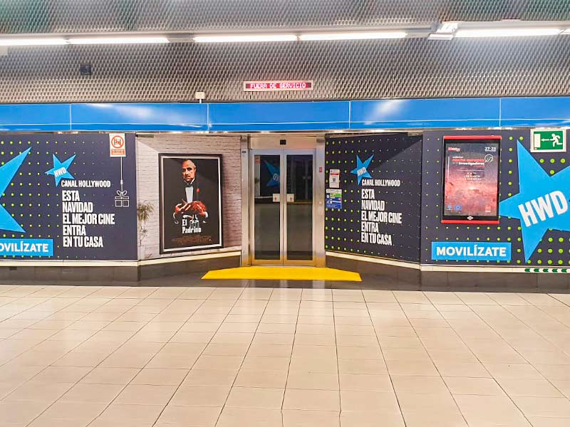 Rotulación en Metro de Madrid