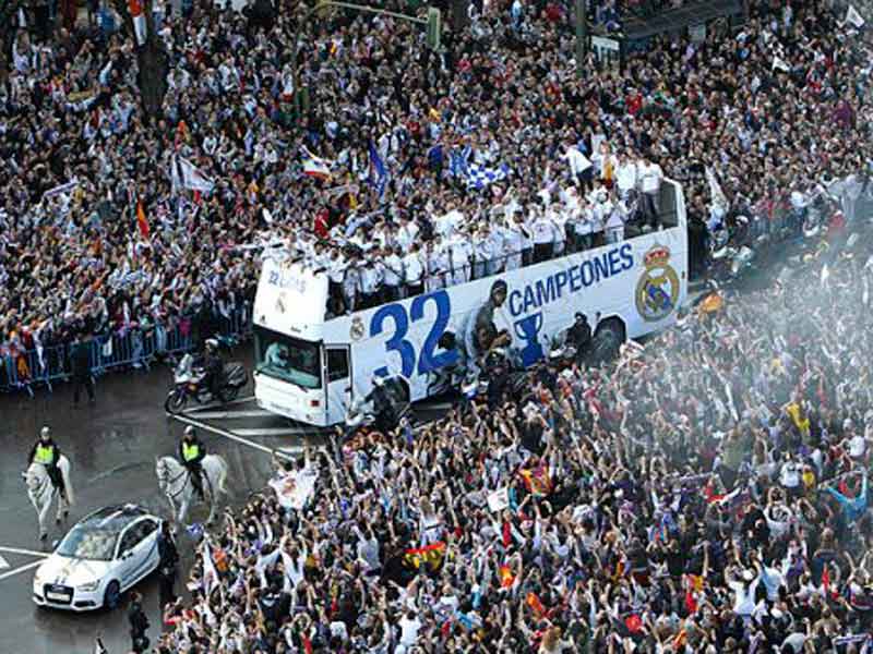 autobús celebración Real Madrid