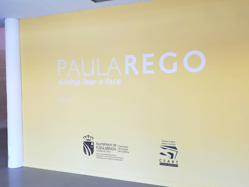 Decoración de la exposición de Paula Rego en CEART