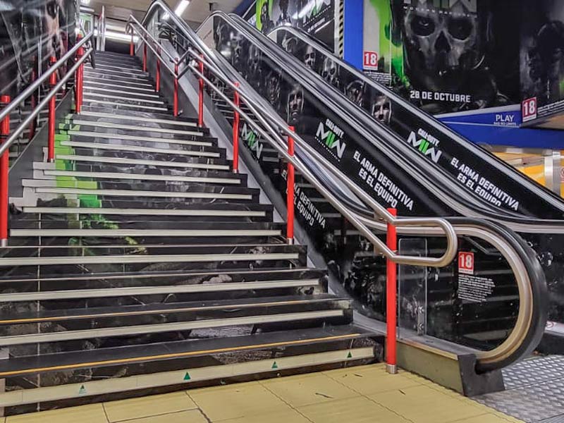 rotulación integral para metro de Madrid