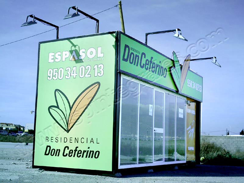 Rotulación y carteles corpórreos para casetas y stands