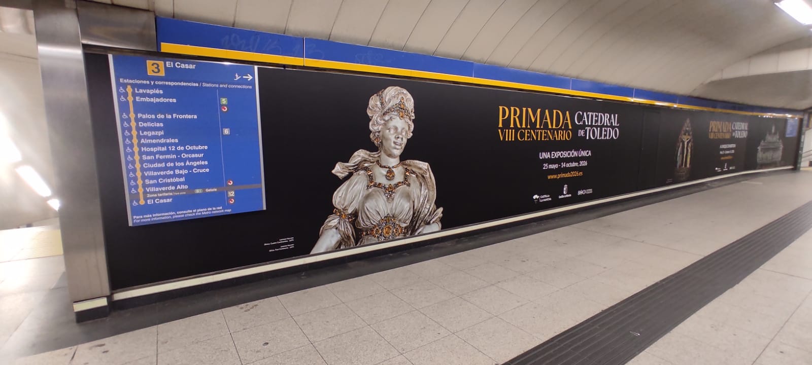 Aplicación de la campaña cultural sobre el paramento